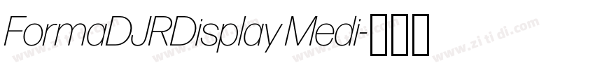 FormaDJRDisplay Medi字体转换